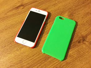iphone 6 caso delgado blanco pinshape slim redondeado exacto 3d print model - Mito3D