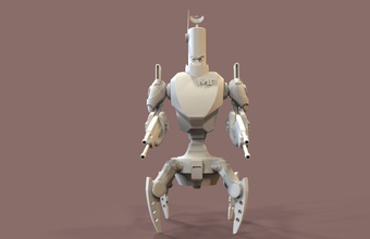 torre pinshape makertron progettazione concorso stilizzato nerd geek fantasia myart divertente torretta robot 3d print model - Mito3D