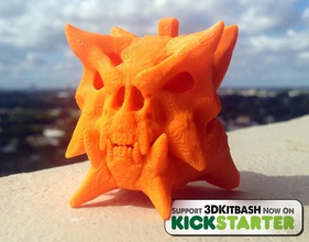 gankra skull charm pinshape jewelry quinsaga 3dkitbash kickstarter free-3d-model monster 3d print model - Mito3D