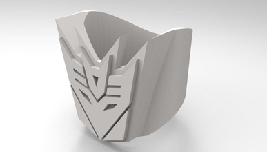 decepticon anel tamanho 9 pinshape transformador 3d print model - Mito3D