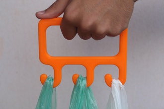 bag holder pinshape madesolid-filament-giveaway supermarket grocery 3d print model - Mito3D