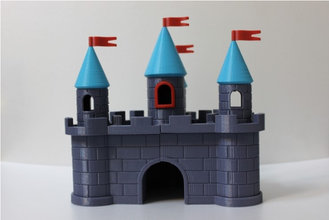 castle 2 pinshape toys tower 3d-printed-wall-art-contest 3d print model - Mito3D