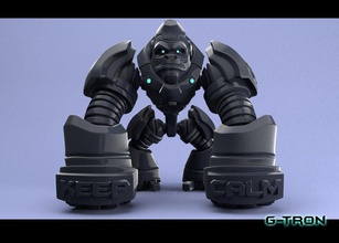 g-tron maker tron contest pinshape robots makertron-design-contest 3d print model - Mito3D