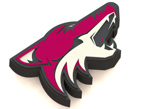 arizona coyotes logo pinshape hockey ghiaccio logo3d 3d print model - Mito3D