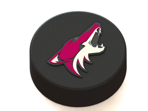 arizona coyotes logo hockey puck pinshape ice-hockey logo3d 3d print model - Mito3D