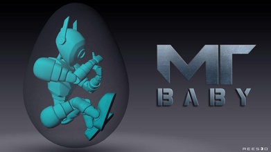mt baby pinshape Fötus makertron design contest 3d print model - Mito3D