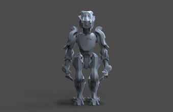 makertron depredador pinshape robot diseño concurso 3d print model - Mito3D