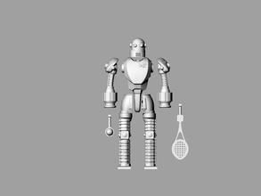 makertron giocatore tennis pinshape progettazione concorso 3d print model - Mito3D