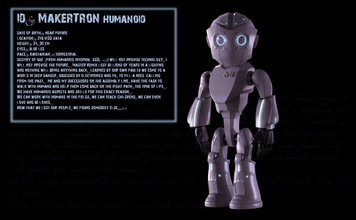 umanoide makertron pinshape progettazione concorso 3d print model - Mito3D