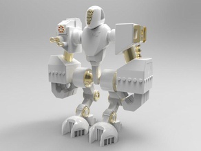 vitage makertron malla pinshape tech juego jugar extranjero robots robótica juguete toyfigure juguetes robot pistola diseño concurso 3d print model - Mito3D