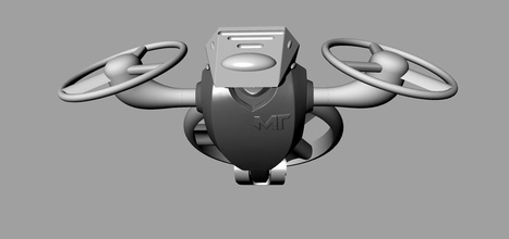 makertron tricopter pinshape diseño concurso juguete robot 3d print model - Mito3D