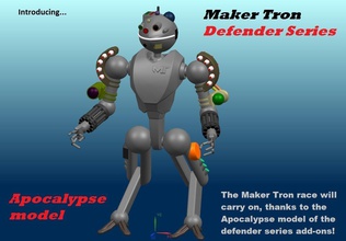 defender series apocalypse model pinshape makertron-design-contest 3d print model - Mito3D