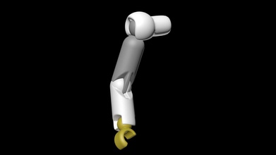 humanoid poseable limb attachment pinshape makertron-design-contest 3d print model - Mito3D