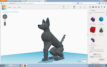 robot perrito pinshape perro 3d print model - Mito3D