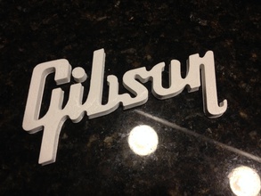 gibson gitar amplifikatör pinshape müzik aleti pick elektro bas akustik logo3d 3d print model - Mito3D