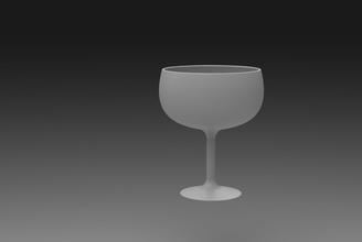 gierig cup pinshape Streich Haus Küche Wein Glas 3d print model - Mito3D