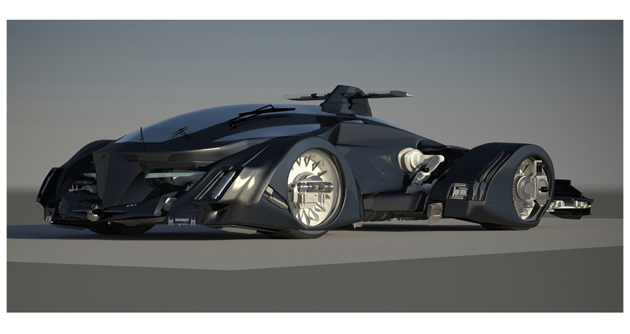 vhc futuristico sport auto pinshape toy car 3D print model - Mito3D