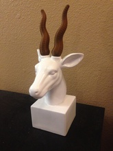 cornes gazelle pinshape abstraite moderne conception art animal 3d print model - Mito3D