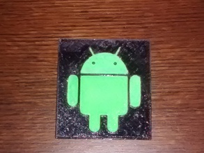 logo android pinshape d'android 3d print model - Mito3D