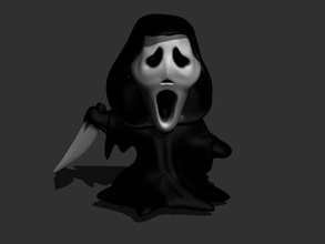 grito pinshape horror criatura halloween miedo monster scream 3d print model - Mito3D