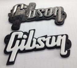 gibson amplificador placa pinshape logotipo violão guitarra logo3d 3d print model - Mito3D