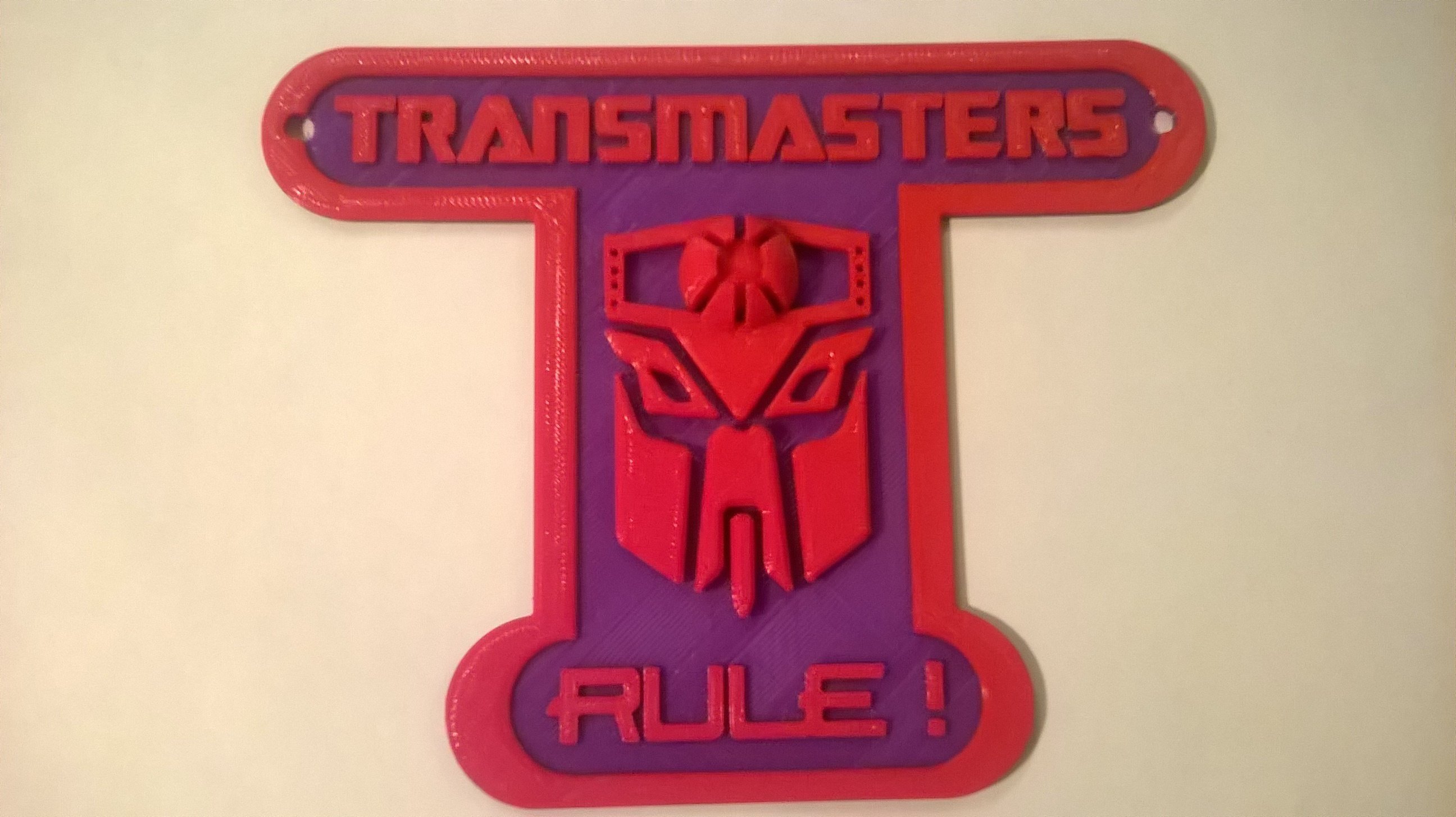 transmasters rule sign pinshape disguise robots maximal predicon masters matrix decepticon autobot transformers 3D print model - Mito3D