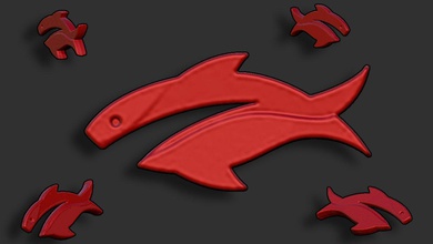 pesce clip pinshape animale 3d print model - Mito3D