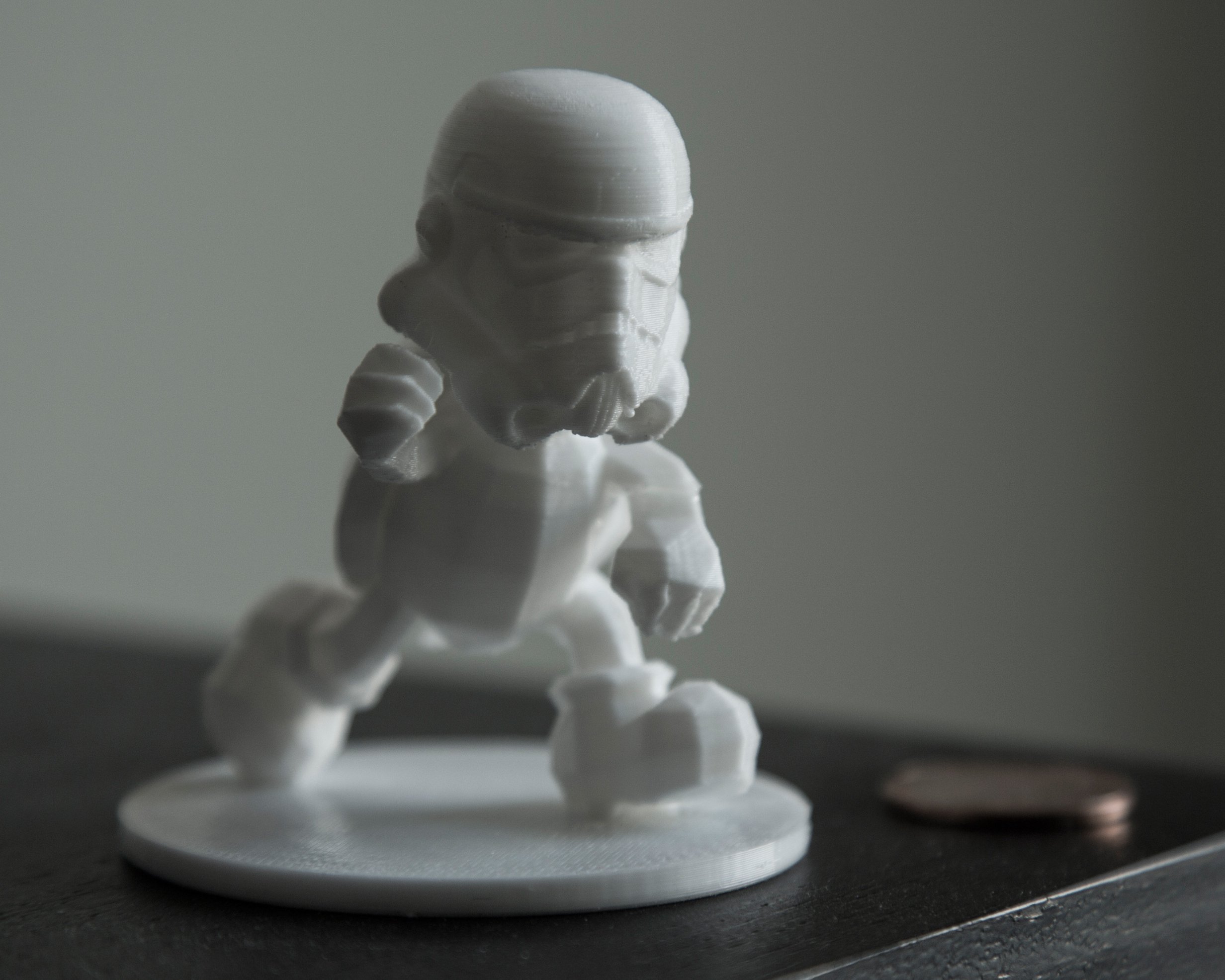 stormtroopa stormtrooper + koopa troopa statua pinshape spada laser jedi imperial trooper impero nintendo super mario guerre stellari 3D print model - Mito3D