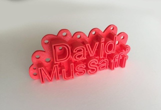 david's door sign pinshape 3d-design 3d print model - Mito3D