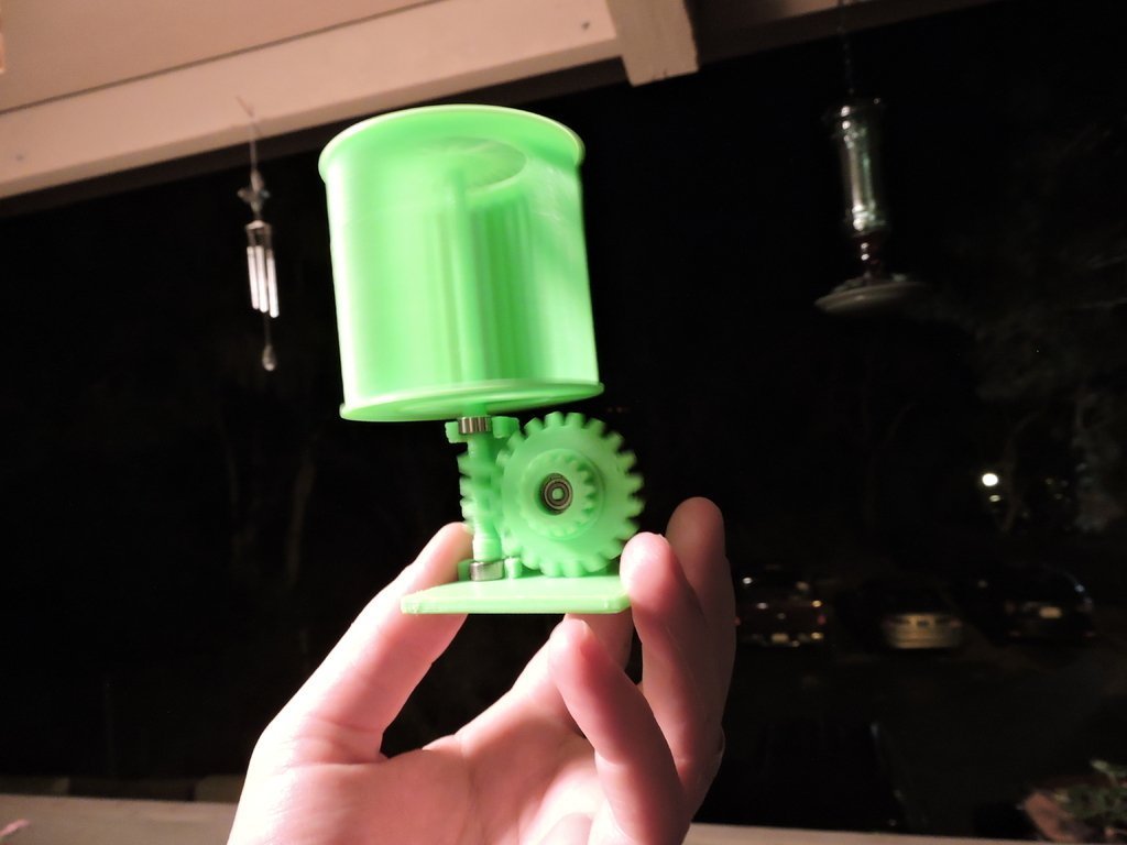 mini vertical wind turbine pinshape 3d-design 3D print model - Mito3D