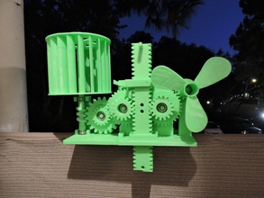 vento energia armazenada gravidade pinshape 3d design 3d print model - Mito3D