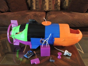 peixe gato funcionamento totalmente submarino pinshape 3d design 3d print model - Mito3D