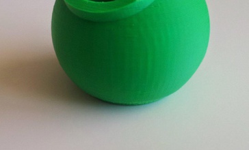 modified sphere pinshape 3d-design 3d print model - Mito3D