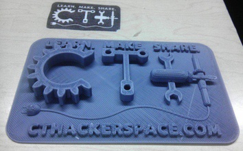 ct hackerspace logotipo pinshape Diseño 3d 3d print model - Mito3D