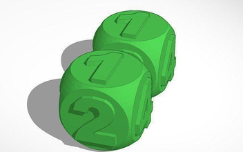 dados monopólio pinshape 3d design 3d print model - Mito3D