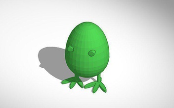 egg man mouth pinshape 3d-design 3d print model - Mito3D