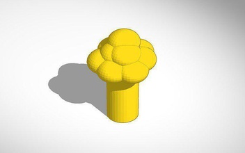 single tree pinshape 3d-design 3d print model - Mito3D