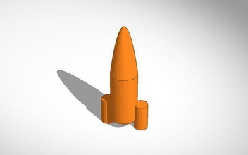 simple cohete pinshape Diseño 3d 3d print model - Mito3D