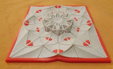 muladhar Sanat Koleksiyonu Kare mandala pinshape geometrik sanat oyuncak oyuncaklar oyunlar 3d print model - Mito3D