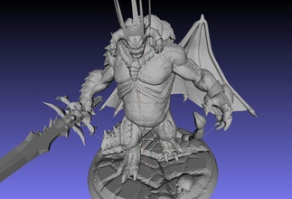 daemon príncipe gigante pinshape 3d design 3d print model - Mito3D