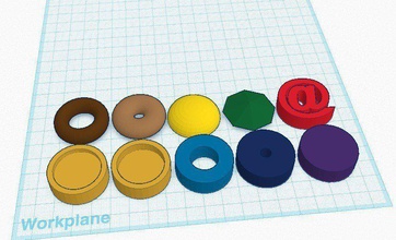 crokinole discos pinshape 3d design 3d print model - Mito3D