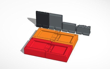 28mm mur béton moule forme pinshape Conception 3d 3d print model - Mito3D