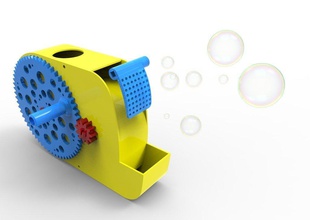 bubble box v2 pinshape disegno 3d giocattolo bolle 3d print model - Mito3D
