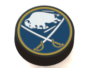 buffalo sabres logo hockey puck pinshape buffalo-sabres 3dmodel logo3d ice-hockey 3d print model - Mito3D