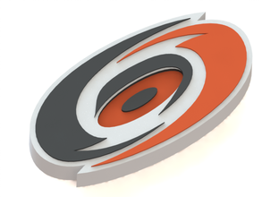 carolina hurricanes logo pinshape ice-hockey logo3d 3d print model - Mito3D