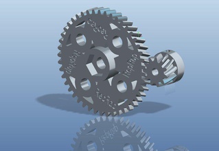 driven gear wade extruder basierend pinshape 3d design 3d print model - Mito3D