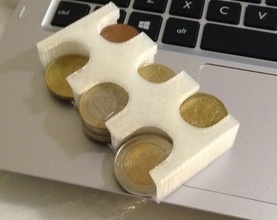 euro coins holder pinshape 3d-design 3d print model - Mito3D