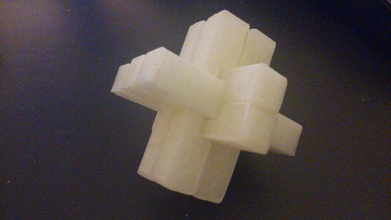 zhuge liang's puzzle 30 9 pieces burr pinshape 3d-design 3d print model - Mito3D