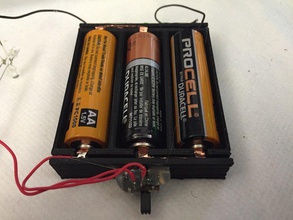 aa Batterie Boxen pinshape design Elektronik Wettbewerb Akku pack Halter box Fach 3d print model - Mito3D