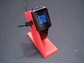 lg watch soporte carga pinshape reloj pie smartwatch g gadget stand cuna gadgets estaciones base dock android wear simplify3d sketchup 3d print model - Mito3D